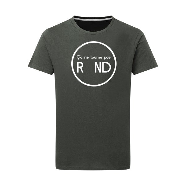 ça ne tourne pas rond ! - Flex Blanc Tshirt original Charcoal  5XL