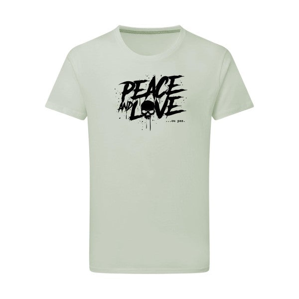 Peace or no peace - Flex noir Tshirt original Pastel Macchiato  2XL