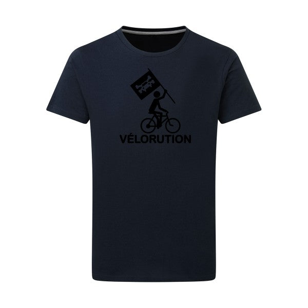 Vélorution - Flex noir Tshirt original Navy  5XL