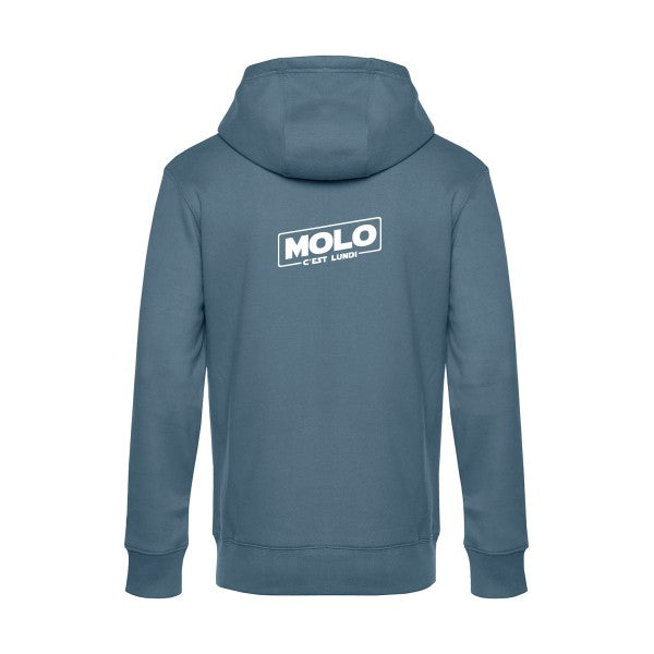 Molo-c-est-lundi sweat shirt original nordic blue flex Blanc impression Dos