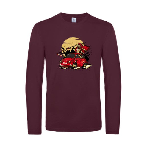 500-t-shirt-manches-longues-original-humour -Burgundy