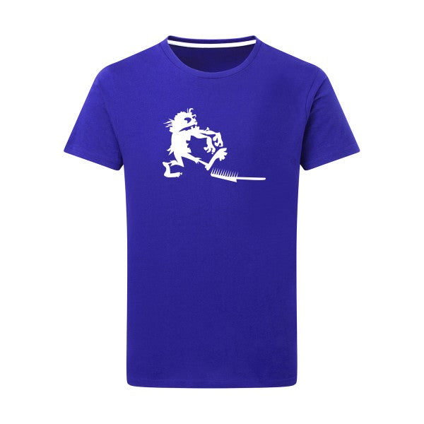 Zombie gag -Flex Blanc sur T-shirt SG  Royal Blue  5XL