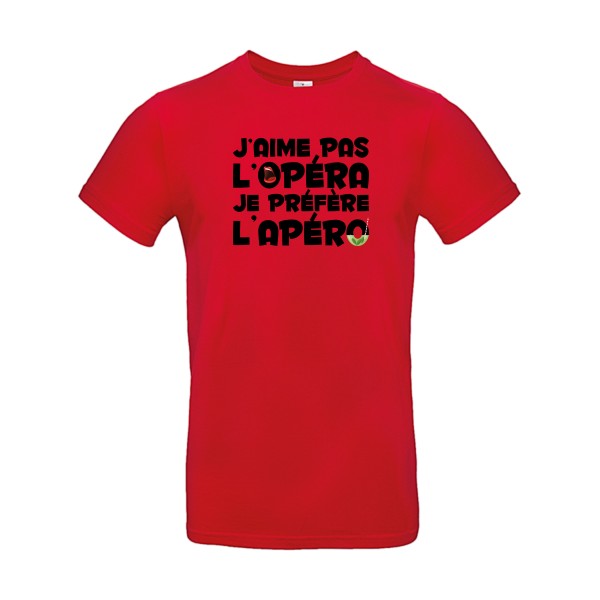 T-shirt humour original Operapero T Shirt couleur Red