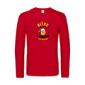 biere-qui-roule-t-shirt-manches-longues-original-humour -Red