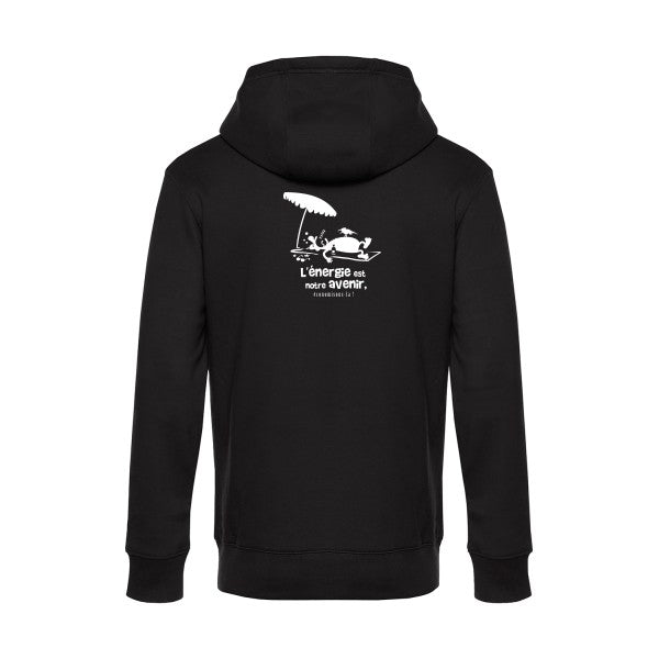 l-energie-est-notre-avenir sweat shirt original Black flex Blanc impression Dos