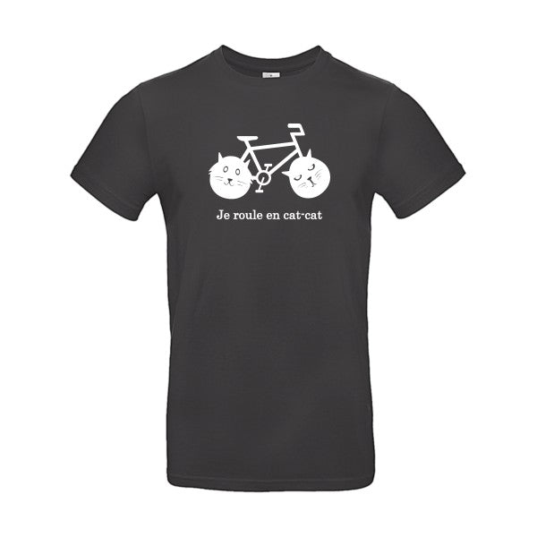 cat-cat bike Blanc B&C - E190 T-shirt