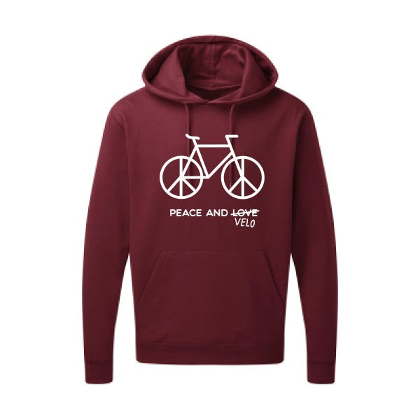 Peace and vélo Blanc SG - Hooded Sweatshirt Sweat capuche