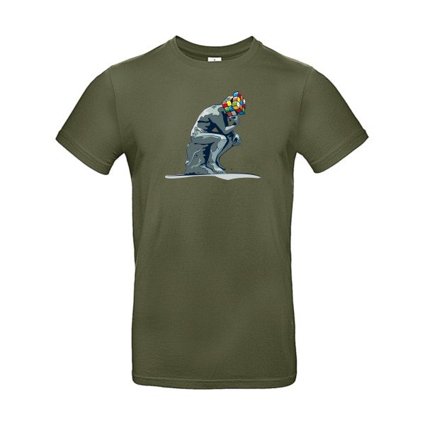 T-shirt humour original Reflexion En Cours T Shirt couleur Urban Khaki