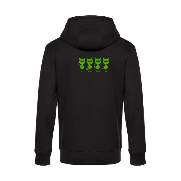 sweat à capuche homme original un deux trois cat