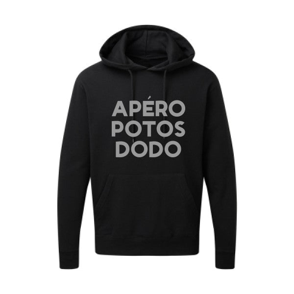 Apéro Potos Dodo  |Sweat  capuche humoristique Gris 