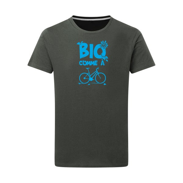 Bio comme un vélo - Flex bleu clair Tshirt original Charcoal  5XL