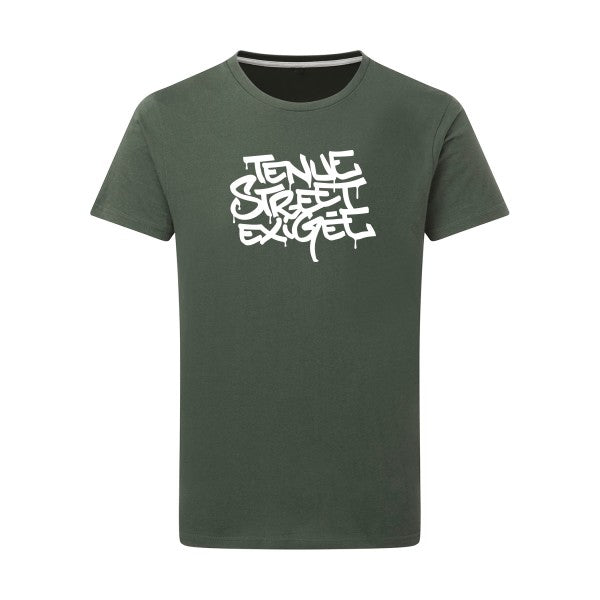 Tenue street exigée -Flex Blanc sur T-shirt SG  Thyme  2XL