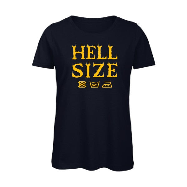 T shirt humour bio femme   femme bio|HELL SIZE ! jaune Or 