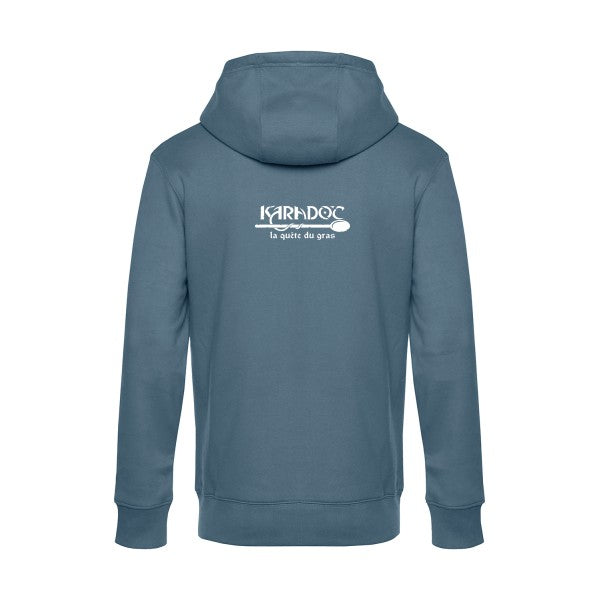 Karadoc sweat shirt original nordic blue flex Blanc impression Dos