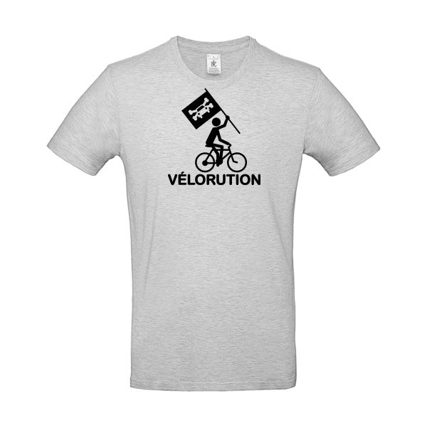 Vélorution Flex noir |E190 T-shirt|Ash||2XL