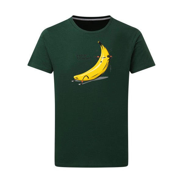 T-shirt homme Je garde la banane - T-shirt rigolo avec un message fruité Bottle Green L