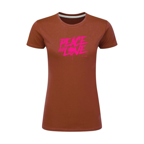 Peace or no peace  |Rose Fluo |T shirt original femme|SG