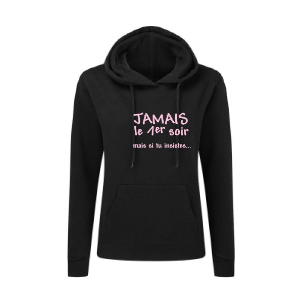 JAMAIS... Rose |Sweat original à capuche Femme