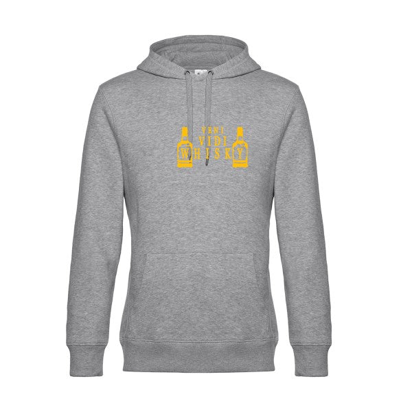 sweat à capuche homme original VENI VIDI WHISKY