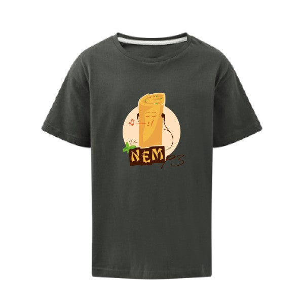 NEMp3 SG - Kids T-shirt enfant Charcoal Taille 152 (11-12/2XL)