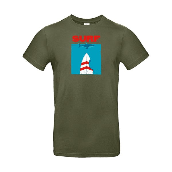 T-shirt humour original Surf T Shirt couleur Urban Khaki