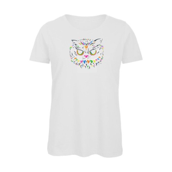 Le-chat-du-Cheshire- - t-shirt original femme White