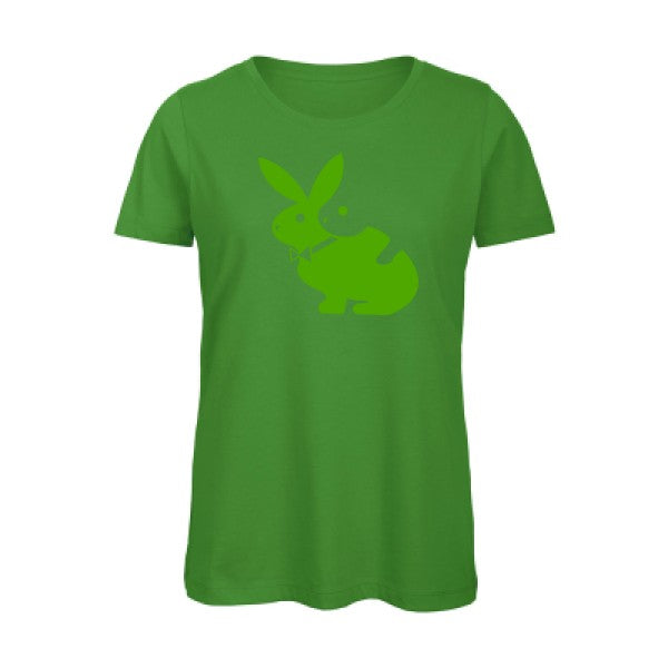 T shirt humour bio femme   femme bio|hot  Vert pomme 