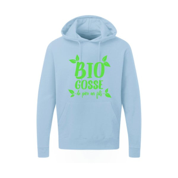 BIO GOSSE  Vert fluo SG - Hooded Sweatshirt Sweat capuche