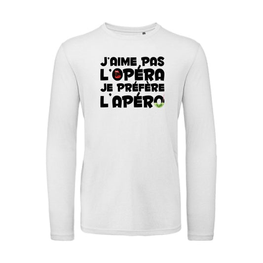 opérapéro | T-shirt original LSL White 2XL