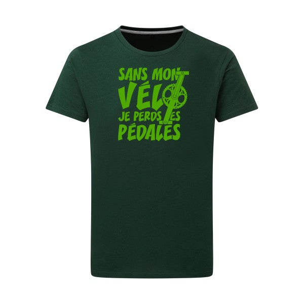 Sans mon vélo, je perds les pédales ! - Flex Vert pomme Tshirt original Bottle Green  2XL