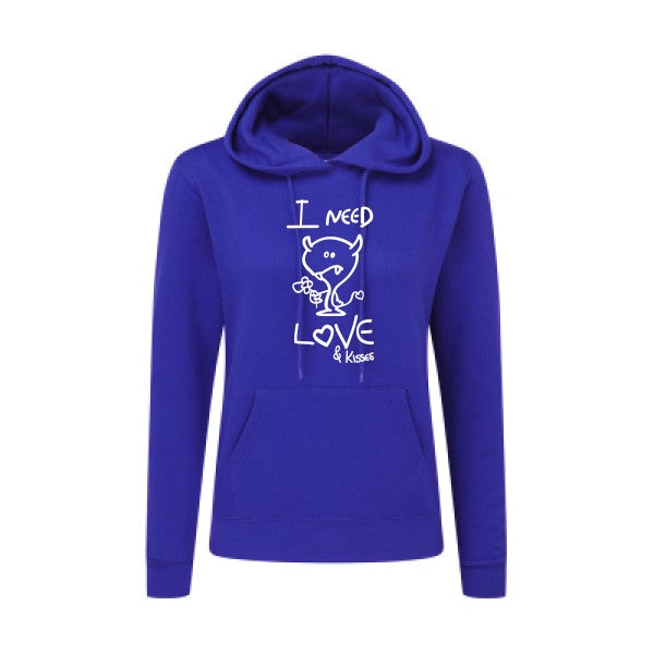 LOVER Blanc |Sweat original à capuche Femme