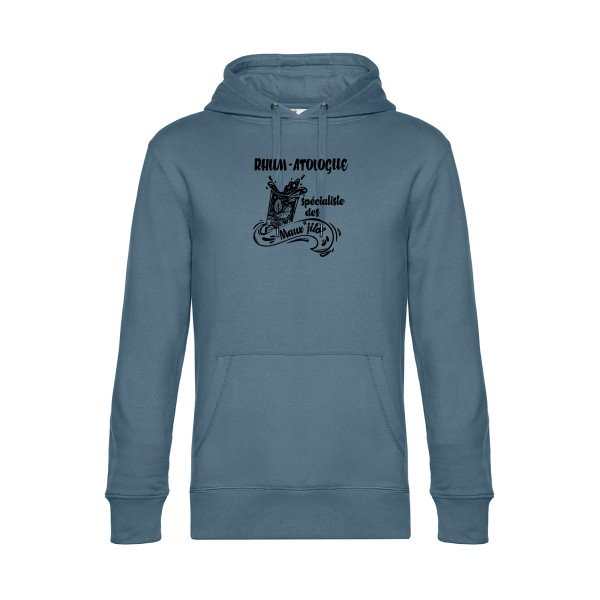 Rhum-atologue sweat shirt original nordic blue flex Noir impression Face