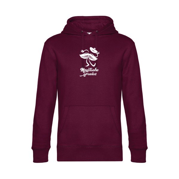 Presqu-spagnol sweat shirt original Burgundy flex Blanc impression Face