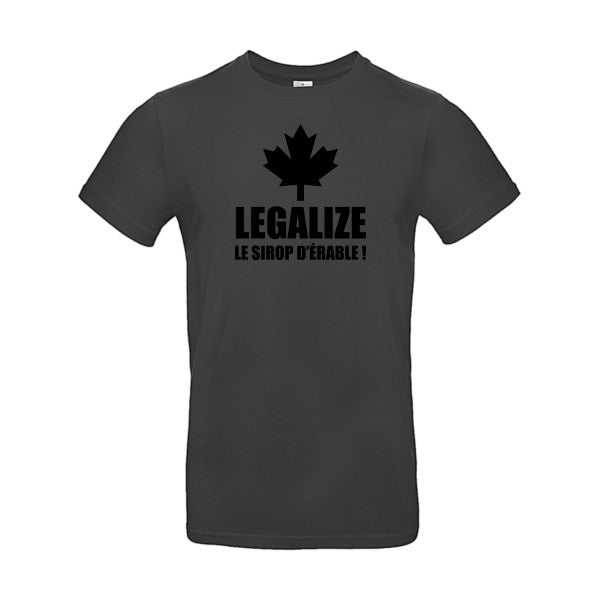 Legalize le sirop d'érableFlex noir- T-shirt E190|Used Black||2XL