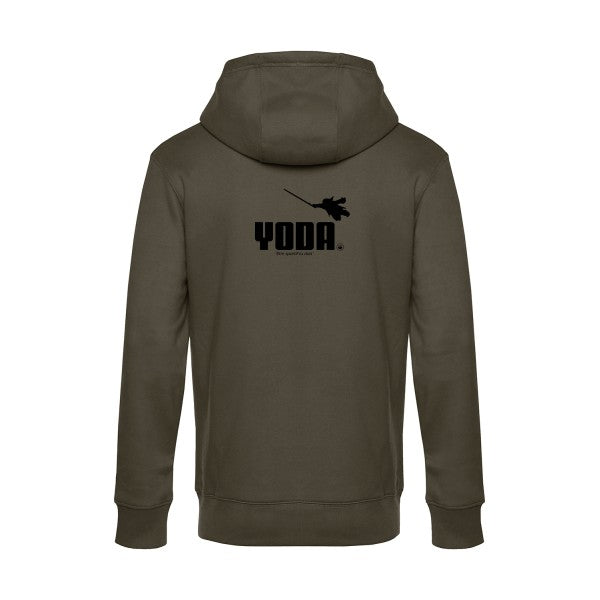 Yoda sweat shirt original Khaki flex Noir impression Dos