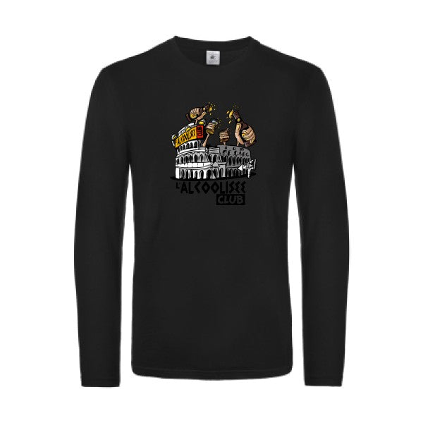 alcoolizee-t-shirt-manches-longues-original-humour -Black