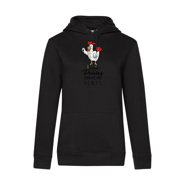 quand les poules auront des dents RueDuTeeshirt Sweat capuche