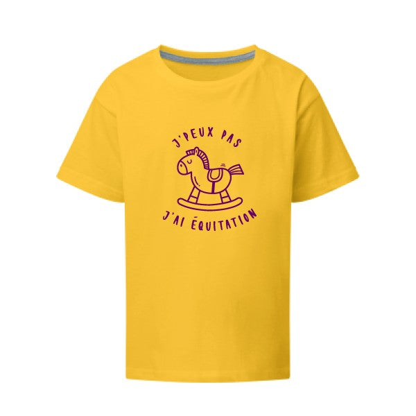 J peux pas j'ai équitation Flex Violet SG - Kids T-shirt enfant sunflower Taille 140 (9-10/XL)