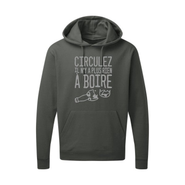 Circulez il n'y a plus rien à boire Gris SG - Hooded Sweatshirt Sweat capuche