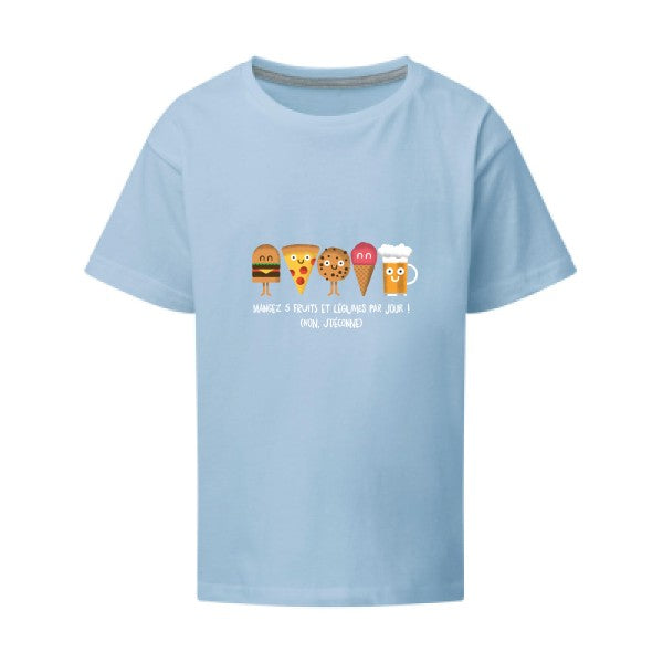 5 fruits et légumes SG - Kids T-shirt enfant Sky Taille 152 (11-12/2XL)