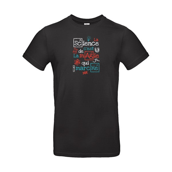 humour et Science -T-shirt humour  Black Non bio
