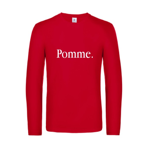pub subliminale - t shirt- manches- longues- original- humour- Red impression Face