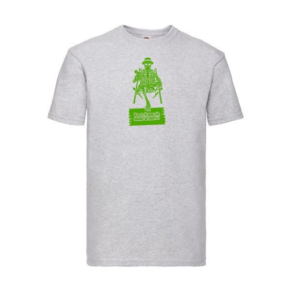 T-shirt|Y a-t-il une vie avant la mort ? |Vert pomme|Fruit of the loom 205  G