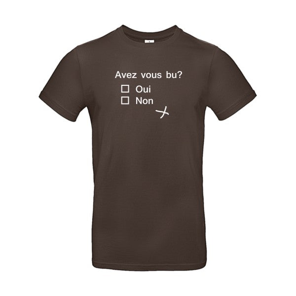 Avez vous bu ? B&C - E190 T-shirt|Brown||2XL