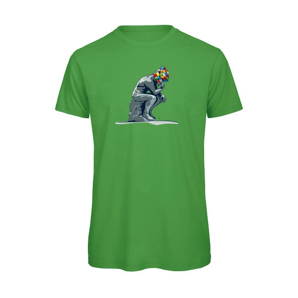 T-shirt humour original Reflexion En Cours T Shirt couleur Real Green