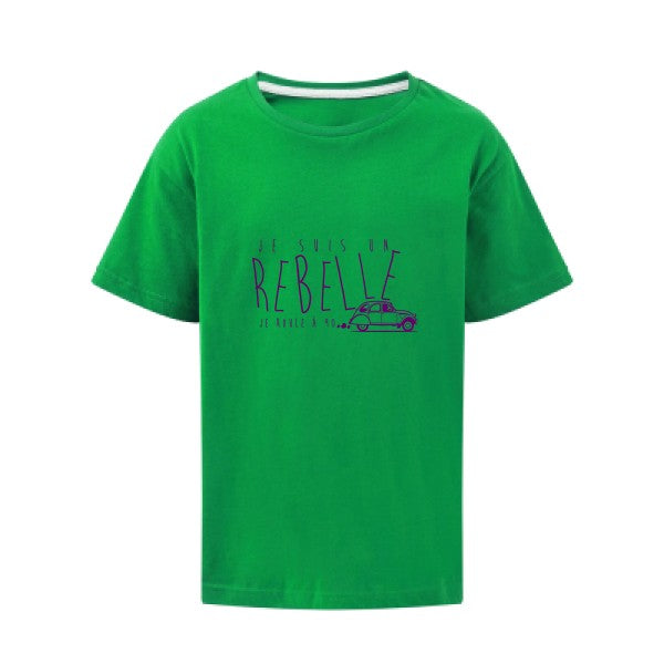 je suis un rebelle Flex Violet SG - Kids T-shirt enfant Kelly Green Taille 140 (9-10/XL)