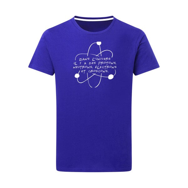 L'univers Blanc -Flex Blanc sur T-shirt SG  Royal Blue  5XL