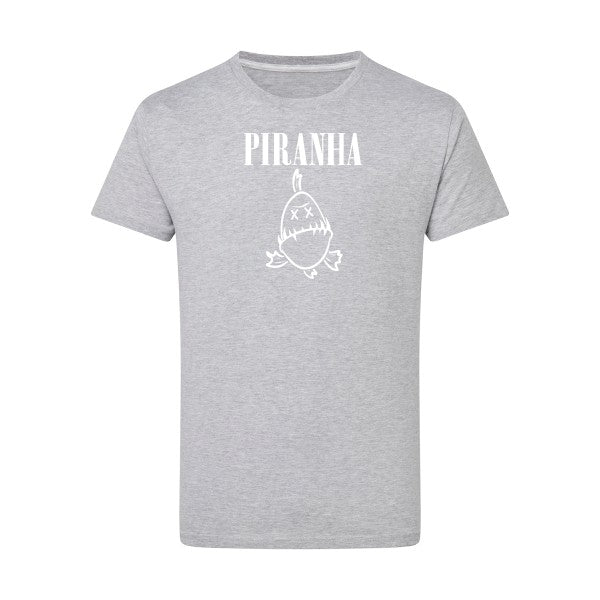 Piranha -Flex Blanc sur T-shirt SG  Light Oxford  5XL