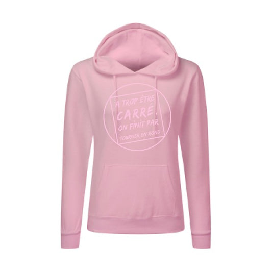 Cercle vicieux Rose |Sweat original à capuche Femme