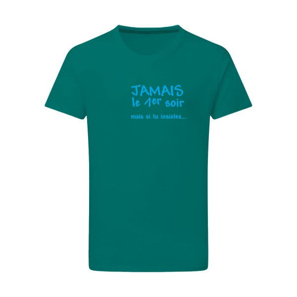 JAMAIS... - Flex bleu clair Tshirt original Emerald Green  2XL